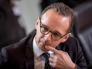  German Justice Minister Heiko Maas prior to a cabinet meeting at the Chancellery in Berlin. (AFP PHOTO / DPA / Michael Kappeler)