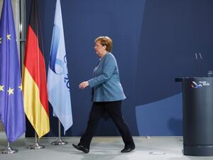 German Chancellor Angela Merkel leaves at the end of her statement on September 2, 2020 at the Chancellery in Berlin after tests carried out by the German army on Russian opposition leader Alexei Navalny have provided "unequivocal evidence of a chemical nerve agent from the Novichok family."Markus Schreiber / POOL / AFP German Chancellor Angela Merkel leaves at the end of her statement on September 2, 2020 at the Chancellery in Berlin after tests carried out by the German army on Russian opposition leader Alexei Navalny have provided "unequivocal evidence of a chemical nerve agent from the Novichok family."Markus Schreiber / POOL / AFP