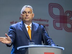 Hungary's Prime Minister Viktor Orban attends a joint press conference after a Visegrad Group (V4) meeting in Lublin, September 11, 2020. Wojtek RADWANSKI / AFP