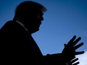 US President Donald Trump speaks with reporters on the South Lawn prior to departing the White House abroad Marine One on September 19, 2020 in Washington, DC. Trump is travelling to North Carolina for a campaign event before returning to Washington, DC tonight. Alex Edelman / AFP US President Donald Trump speaks with reporters on the South Lawn prior to departing the White House abroad Marine One on September 19, 2020 in Washington, DC. Trump is travelling to North Carolina for a campaign event before returning to Washington, DC tonight. Alex Edelman / AFP