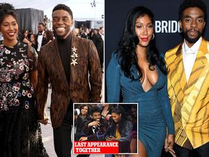 تشادويك بوسمان وزوجته