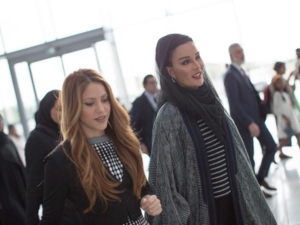 شاكيرا والشيخة موزة 