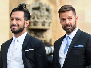 ريكي مارتن وزوجه