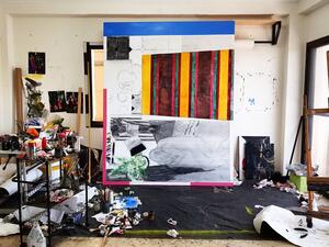 Lebanese artists Abed Al Kadiri was enjoying the success of his latest show “Remains of the Last Red Rose.” (Instagram/Abed Al Kadiri)