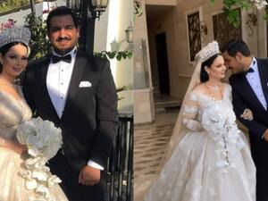 ديانا كرزون ومعاذ العمري في لقطات رومانسية من كواليس فيديو كليب زواجهما..شاهدوا!