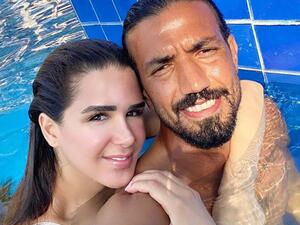 شيماء صابر وقبلة على الشفاه مع اللاعب رامي صبري..فيديو!