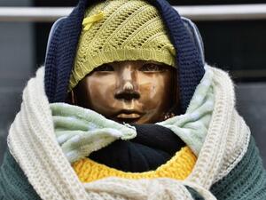 "Comfort woman" statue in Berlin (Twitter)