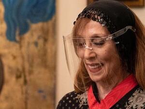 Unseen Photo of Fairuz When Emmanuel Macron Visited Her