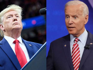 Left: U.S. President Donald Trump; Right: Presumptive Democratic nominee Joe Biden. /AFP