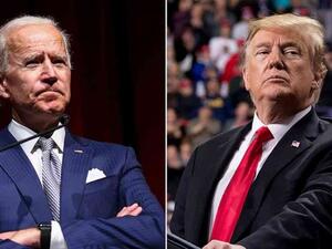 المرشح الديمقراطي للرئاسة جوزيف بايدن، والرئيس الأمريكي دونالد ترامب