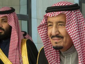 Saudi Arabia’s King Salman and his son Crown Prince MBS  (Twitter)