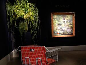 Banksys ‘Show me the Monet’. Stunner. (Instagram)