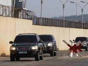The Lebanese delegation produced maps and documents to support their claim to the disputed waters. (AFP)