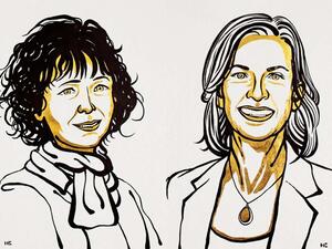 This year's Nobel prize in chemistry goes to the pioneers of CRISPR gene editing, Emmanuelle Charpentier and Jennifer Doudna. (Twitter)
