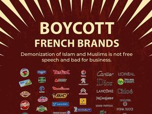 Calls to boycott French products (Twitter)