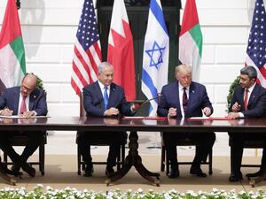 'Your excellency, Prime Minister Benjamin Netanyahu, thank you for choosing peace,' UAE foreign minister Abdullah bin Zayed said (AFP File Photo) 'Your excellency, Prime Minister Benjamin Netanyahu, thank you for choosing peace,' UAE foreign minister Abdullah bin Zayed said (AFP File Photo)