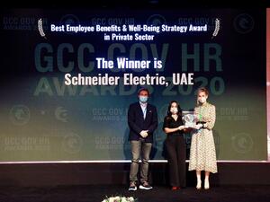 Schneider Electric Gulf Wins Best Employee Benefits & Well Being Strategy Award in Private Sector