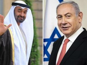 Abu Dhabi Crown Prince Mohammed bin Zayed, left, and Israeli Prime Minister Benjamin Netanyahu (AFP) Abu Dhabi Crown Prince Mohammed bin Zayed, left, and Israeli Prime Minister Benjamin Netanyahu (AFP)