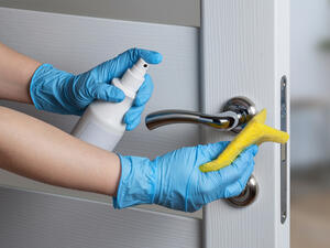 New study suggests virus doesn't spread through surfaces such as door handles (Shutterstock/ File Photo)