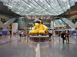 View of the terminal at the Hamad International Airport (DOH) opened in 2014 as the new international airport in Doha (Shutterstock)