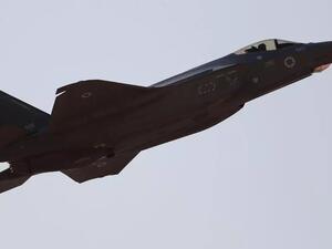 مقاتلة إسرائيلية من طراز اف-35 خلال تدريبات عسكرية قرب إيلات