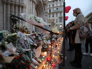 The killings came two weeks after a French teacher was decapitated outside his school north of Paris by a suspected Islamist extremist. The teacher had shown his pupils cartoons of the Prophet Mohammed during a lesson on freedom of speech.  Valery HACHE / AFP
