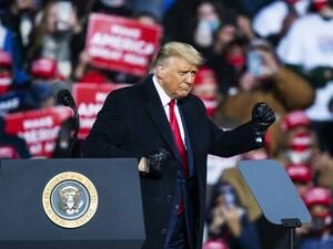 Trump is currently trailing his opponent Joe Biden in most national polls. Eduardo Munoz Alvarez/Getty Images/AFP