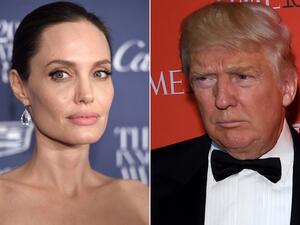 دونالد ترامب وأنجلينا جولي