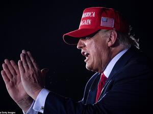 While polls have consistenly shown Trump tied or behind in key swing states the president said he didn't really need to make his final two stops of the night - in Georgia and then in Florida. (AFP)