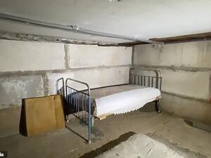 A shocking video shows the grim basement where a boy, seven, was held hostage by a suspected paedophile for 52 days. (Social Media)