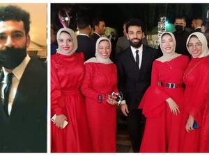 محمد صلاح في حفل زفاف شقيقه