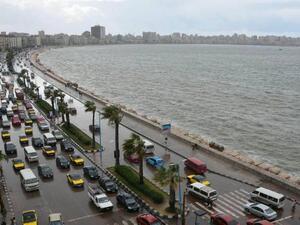 شهدت محافظة الإسكندرية، هطول سيول من الأمطار في جميع أنحاء المحافظة