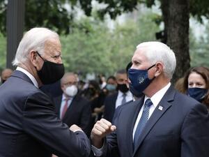 الرئيس الأمريكي المنتخب جو بايدن ونائب الرئيس الأمريكي مايك بينس