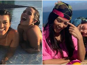 كورتني كارداشيان وأديسون راي