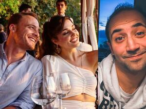 Cuties Hande Erçel and Kerem Bürsin Surprise Co-Star Sarp Bozkurt for Welcoming His First Child 'Uzay' (Video)