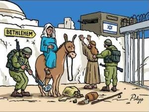 Israeli occupation shatter Bethlehem’s Christmas festivities. (Twitter)