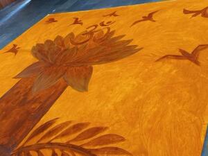  675-square-foot painting using spices (Twitter)