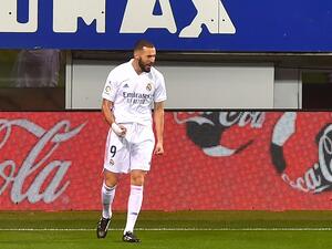 The French striker starred against Eibar as he helped his side to their fifth consecutive victory (Photo: AFP)