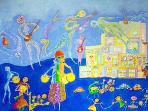 تفاصيل ساحرة وثقافات تغري بالكتابة عنها (لوحة: مجدي نجيب)