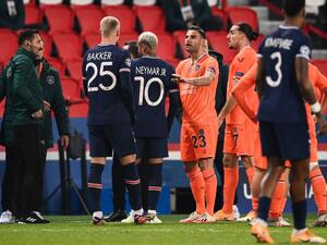  The visitors claimed that one of the referees used racist language towards assistant coach Pierre Webo while expelling him from the bench (Photo: AFP)