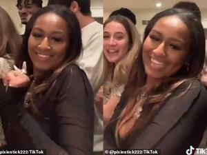 Sasha Obama is seen lip syncing along to Popp Hunna's song Adderall. (TikTok)