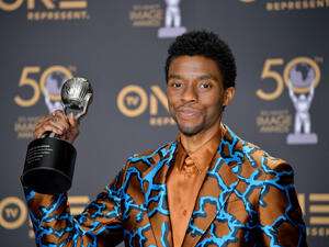 Chadwick Boseman at the 50th NAACP Image Awards. (shutterstock)