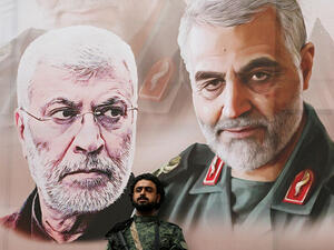 قائد قوة القدس الجنرال قاسم سليماني ونائب رئيس هيئة الحشد الشعبي أبو مهدي المهندس