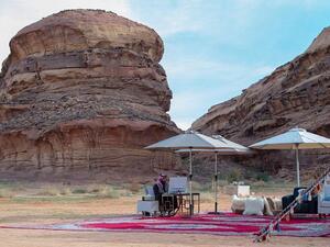 “ولي العهد” يجلس بين قمم جبال العلا ويشارك “عن بعد” في جلسة حوار استراتيجية ضمن فعاليات المنتدى الاقتصادي العالمي