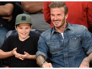 ديفيد بيكهام وابنه