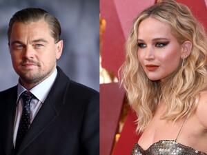 ليوناردو دي كابريو وجينيفر لورانس