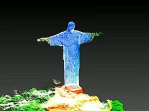 Emblematic of the city of Rio de Janeiro and the nation of Brazil, the concrete clad statue stands 98 feet tall and spans a mammoth 92 feet wide. (GeoSLAM)