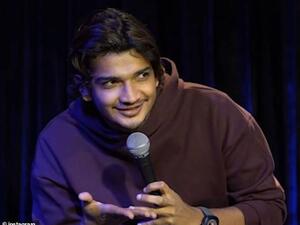 Munawar Faruqui, 28, (pictured at another stand up event) was detained with five other comics in the city of Indore on Friday after violence erupted when he allegedly poked fun at deities and the ruling right-wing BJP party. (Instagram)