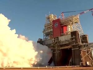 The Space Launch System will carry the Orion spacecraft back to the moon at 24,500mph. (NASA)