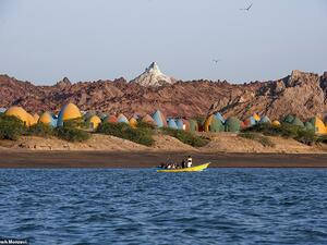 ZAV Architects says: 'Hormuz island has naturally coloured sand and sediments, which give it its outstanding colourful landscapes, and it is often called the rainbow island'. (Iranian Photographer/ Tahmineh Monzavi)